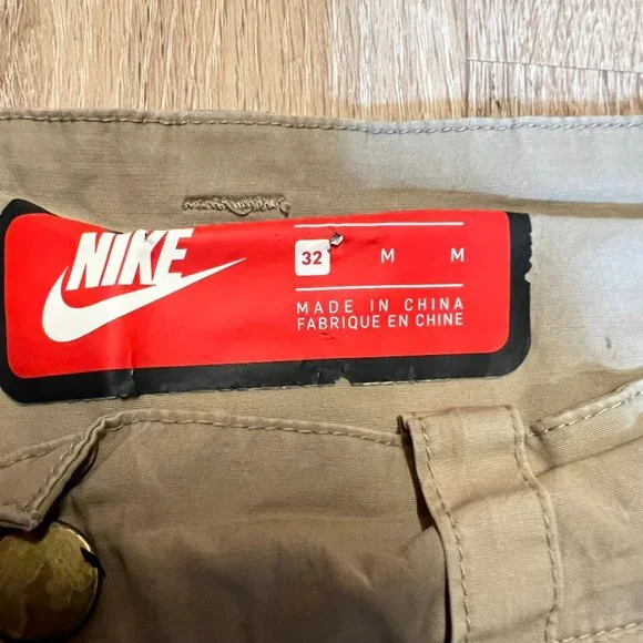 Nike Joggers Size 32 Men's Khaki - Picture 3 of 6
